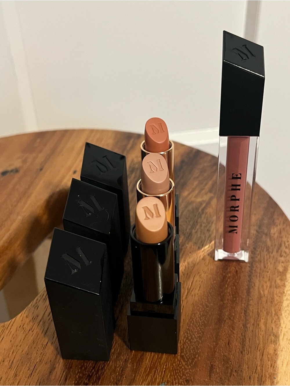 Morphe Neutral Nude Lip Trio with Matching Liquid Lipgloss
